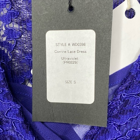 Marissa Webb Corrine Ultraviolet Lace Mini Dress - Picture 9 of 9